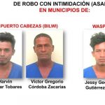 12 sujetos son detenidos en Bilwi y Waspam por varios delitos