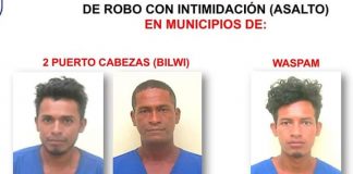 12 sujetos son detenidos en Bilwi y Waspam por varios delitos