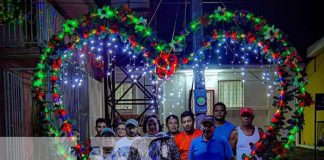 Boaco con adornos navideños en sus municipios