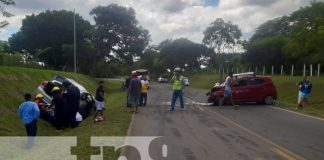 11 lesionados en brutal accidente de tránsito en carretera Diriamba-Boquita