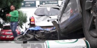 Accidente de tránsito en sector de El Zumen, Managua