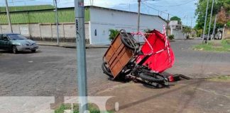 Caponero con serias lesiones tras "tirarse" una señal de Alto en Managua