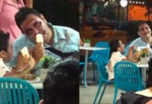 Ñiño disfruta de un helado con su padre y conmueve