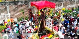 Tradicional Danza de los Zompopos en honor a San Diego de Alcalá, en Ometepe