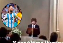 Durante una boda pide orar por Messi para que gane el Mundial