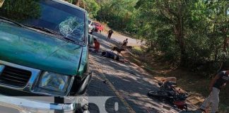 Aparatoso accidente en la zona costera de Carazo