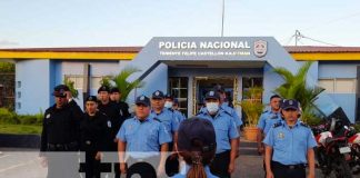 Policía Nacional realiza el banderillazo de plan gritería en Nandaime