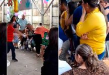 Recibe tremendo golpe con un palo en fiesta infantil