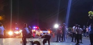 Deja tirado a su amigo tras sufrir un accidente de tránsito en Larreynaga, Managua