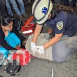 Foto: Exceso de velocidad deja a dos motorizados de Granada en el hospital / TN8