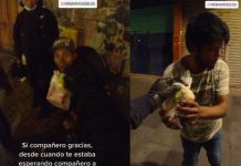 Hombre se hace viral por regalar comida y juguetes