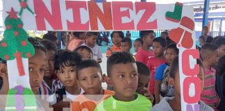 Niños y niñas de Bilwi reciben juguetes por parte del Gobierno de Nicaragua