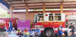 MIFAM entrega certificados a Bomberos Unidos en Diriamba, Carazo