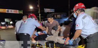 Foto: Queda lesionado tras tirarse el alto en el km 12 carretera a Masaya / TN8