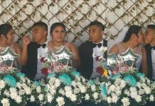 Captan a pareja de recién casados discutiendo en plena boda (VIDEO)