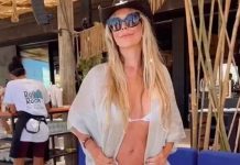 Graciela Alfano compartió un video en microbikini 