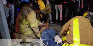 Foto: Motociclista queda sin moto y lesionado tras provocar accidente en Managua / TN8