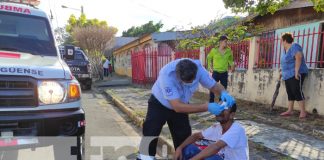 Foto: Por probar una moto termina lesionado en un Barrio de Managua / TN8