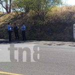 Foto: Trágica muerte de un motociclista en la Cuesta El Coyol, Tipitapa, Managua / TN8