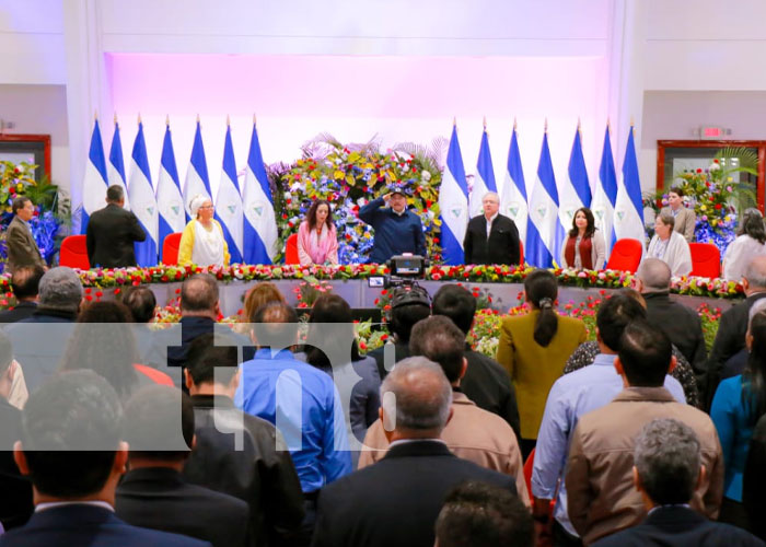 Foto: Presidente de Nicaragua, Daniel Ortega, en acto solemne por el inicio del período legislativo 2023 / TN8