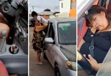 ¿Qué opinan? Madre “borracha” se queda dormida con el hijo adentro del carro