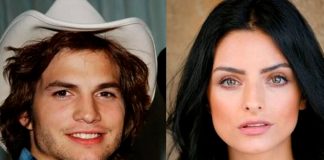 Ashton Kutcher se pone nervioso ante la confesión de amor de Aislinn Derbez