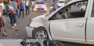 Motociclista lesionados luego que taxista realizara mala maniobra en Estelí