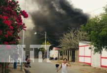 Voraz incendio reduce a cenizas una humilde vivienda en Somotillo, Chinandega