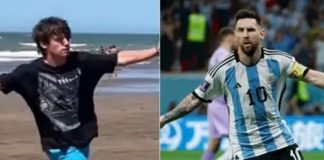 Virales al recrear todos los goles de Argentina en la playa (Video)