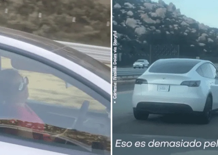 En video: Una mujer es captada dormida mientras su carro se maneja solo