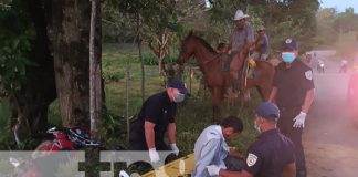 Foto: Motociclista pierde el control y resultó lesionado en el municipio de El Ayote / TN8