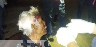 Foto: Ancianito herido tras ser atropellado por un motociclista en El Ayote, en Juigalpa / TN8