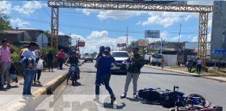 Foto: Dos menores sufren golpes tras el choque entre dos motocicletas en Juigalpa, Chontales / TN8