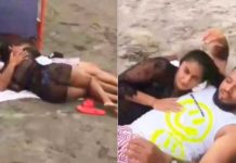 Hombre es descubierto en infidelidad en la playa