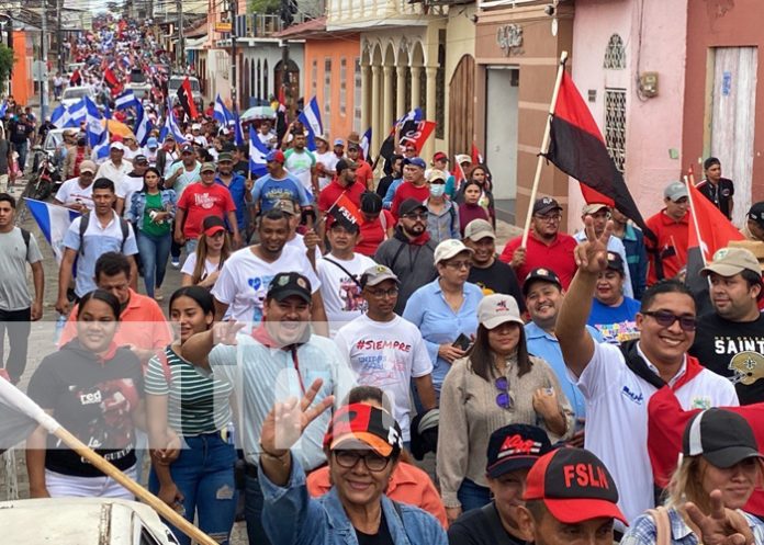 Foto: Grandiosa caminata en espíritu de dignidad nacional en Juigalpa y Chinandega / TN8