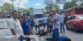 Foto: Fuerte impacto entre dos motocicletas en Juigalpa dejó a 3 personas lesionadas graves / TN8