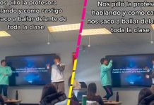 Por platicones la maestra los pone a bailar 