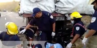 Foto: Accidente de tránsito en la Cuesta El Plomo, Managua / TN8