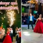 Como si tuviera 15, señora celebra sus 50 años con chambelanes