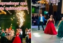 Como si tuviera 15, señora celebra sus 50 años con chambelanes