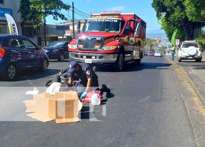 Foto: Fuerte choque en el sector de Bolonia, Managua / TN8