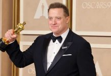 Brendan Fraser es premiado con un Óscar por su actuación en “La Ballena”