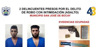 Policía Nacional capturó a presunto asesino y abastecedores de drogas en Jinotega