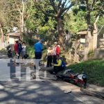 Con lesiones termina motociclista tras accidente vial en Nueva Segovia