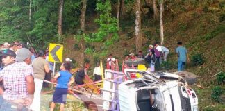 Foto: 2 personas fallecidas y 8 lesionados tras aparatoso accidente en Jinotega / TN8