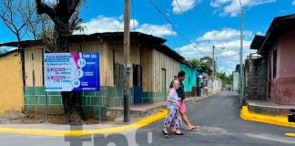 Inauguran mejoramiento vial en el barrio Rigoberto López Pérez en Managua