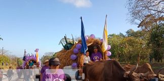 Más de cien familias salen de Masaya al santuario de Jesús del rescate en Rivas