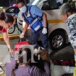 Invasión de carril deja a motociclista fracturada en el Km 8.5 Carretera Sur, Managua