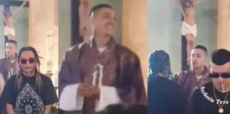 Famoso rapero se disfraza de cura para repartir marihuana en la iglesia