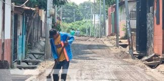 El programa Calles para el pueblo, llega hasta el barrio Villa Austria, Managua